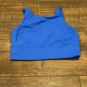 Lululemon Womens Sports Bra Sz 6 Blue Ebb To Train Racerback Medium Support